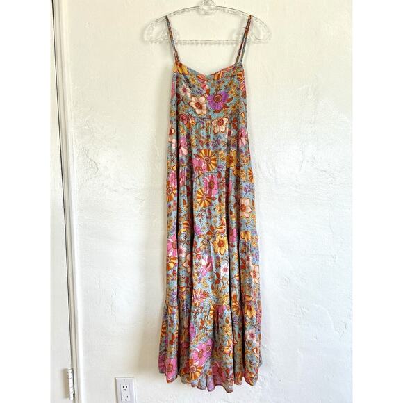 NWT Blush BJ Mod 60s Floral Maxi Dress Women’s Size Small - Picture 1 of 9